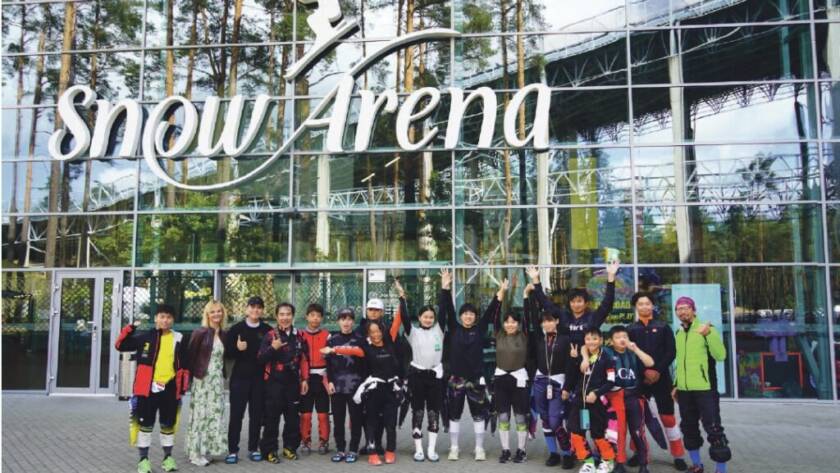 Sportininkai iš tolimosios Japonijos džiaugiasi galimybe treniruotis mūsų „Snow Arenoje“